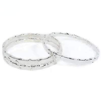Silver Typhoon 2 Bangle