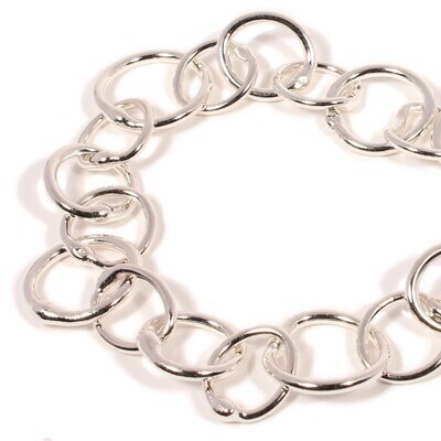 Silver Original Jane Watling Heavy Fused Chain 18"