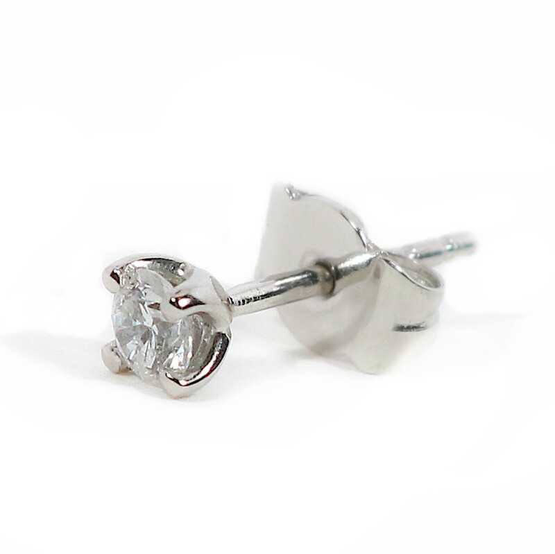 Platinum Claw Set Diamond 0.32ct Stud Earrings