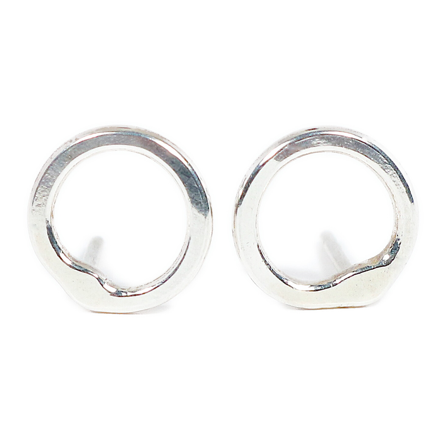 Silver Cyclone 1 Stud Earrings