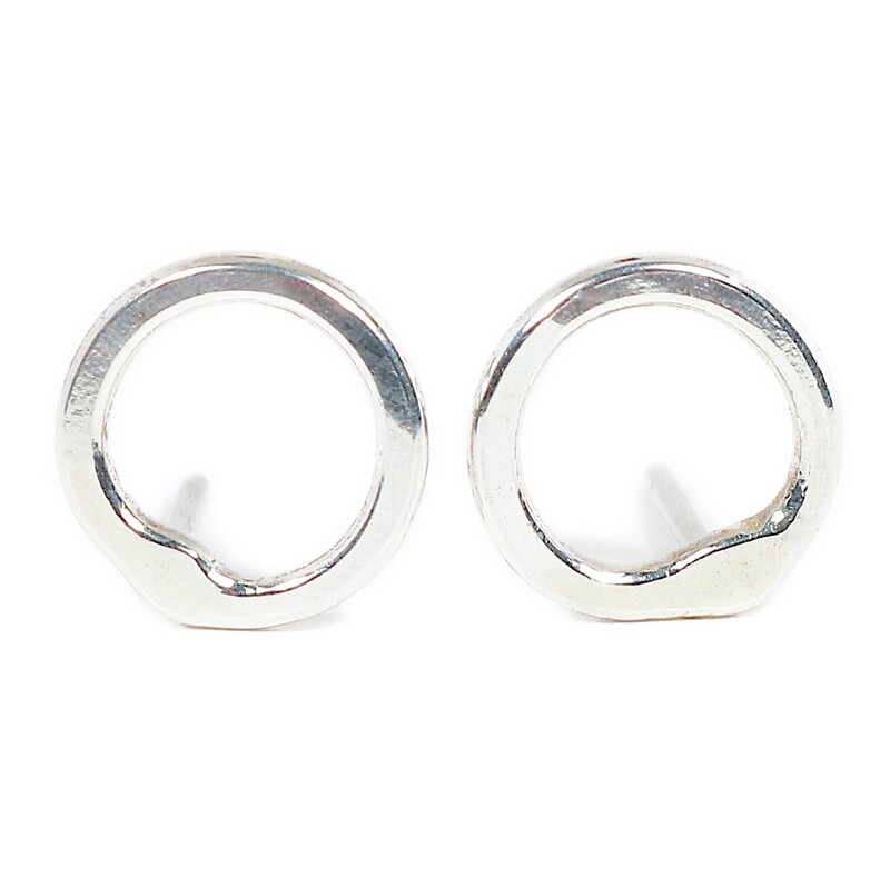 Silver Cyclone 1 Stud Earrings