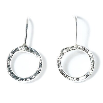 Silver Cyclone 1 Drop Earrings