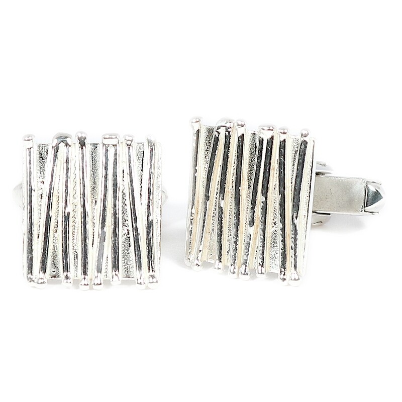 Silver Stick Cufflinks