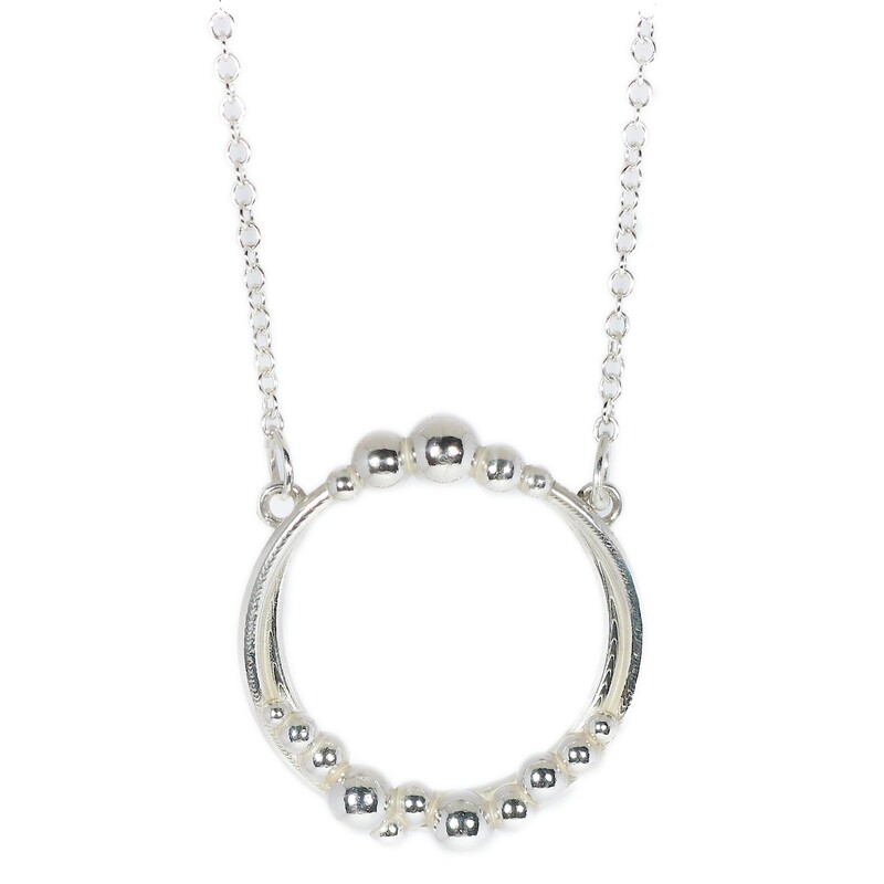 Silver Rockpool Necklace 30mm