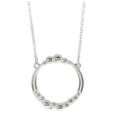 Silver Rockpool Necklace 30mm