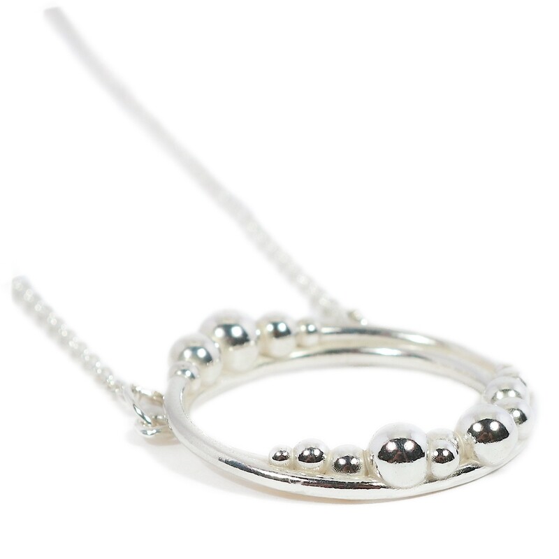 Silver Rockpool Necklace 30mm
