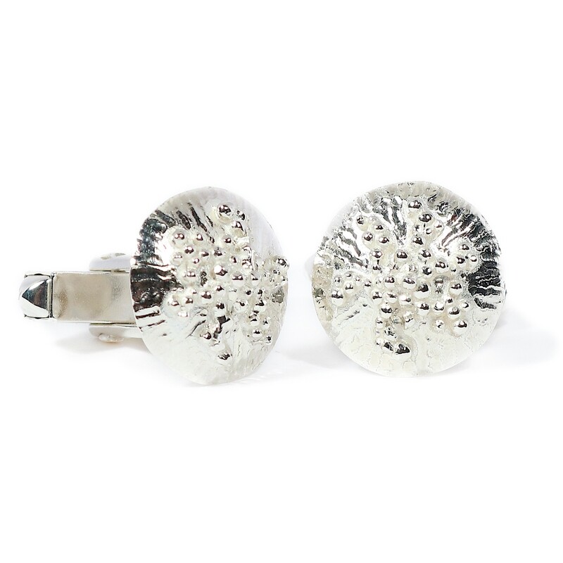 Silver Caviar Cufflinks