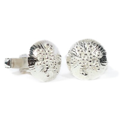 Silver Caviar Cufflinks