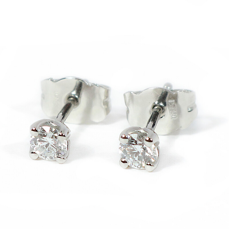 Platinum Claw Set Diamond 0.50ct Stud Earrings