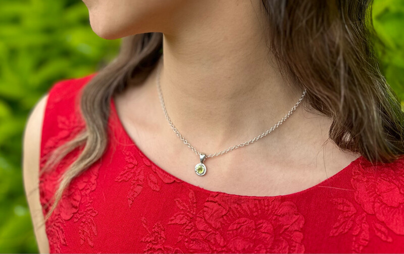 Silver Opal Cyclone Pendant &amp; Chain