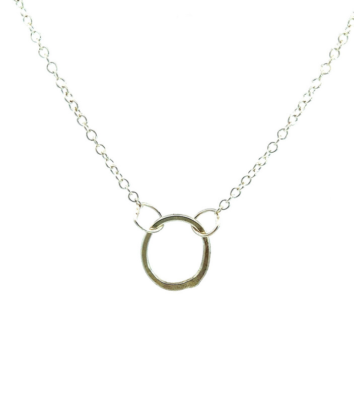 Silver 15mm Cyclone 1 Necklace