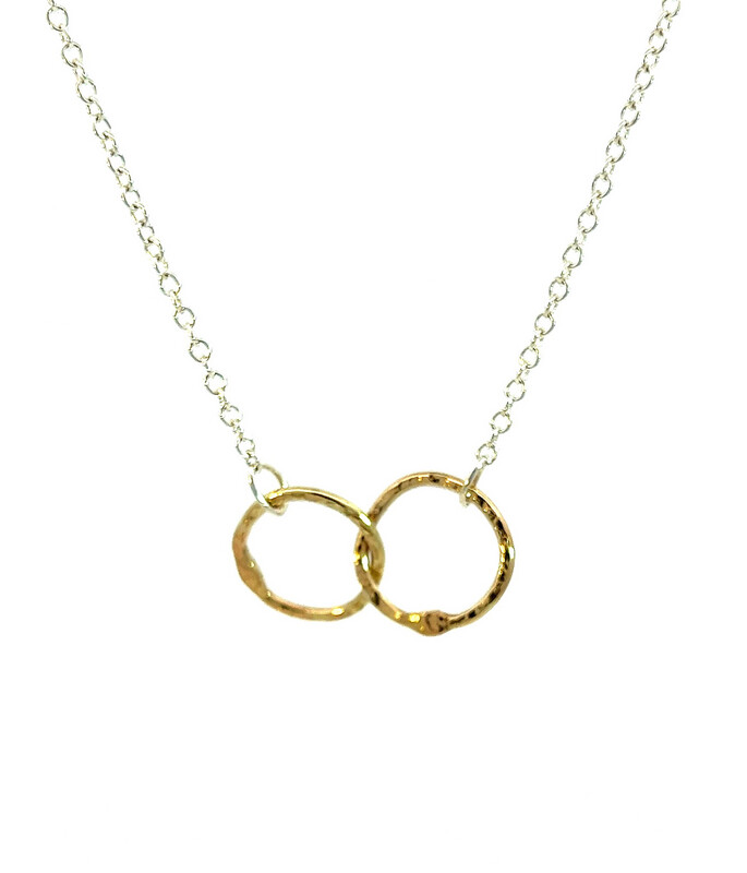 14ct Gold 15mm Cyclone 2 Necklace