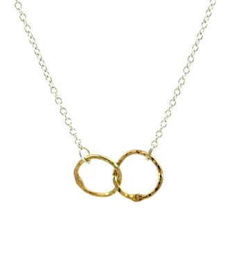14ct Gold 15mm Cyclone 2 Necklace