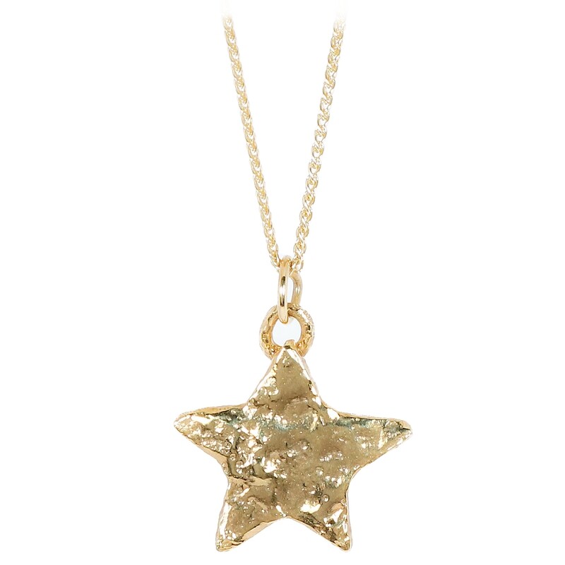 9ct Gold Star Pendant (20mm wide)