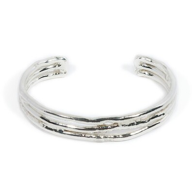 Silver Cyclone 3 Bangle Side - Fitting