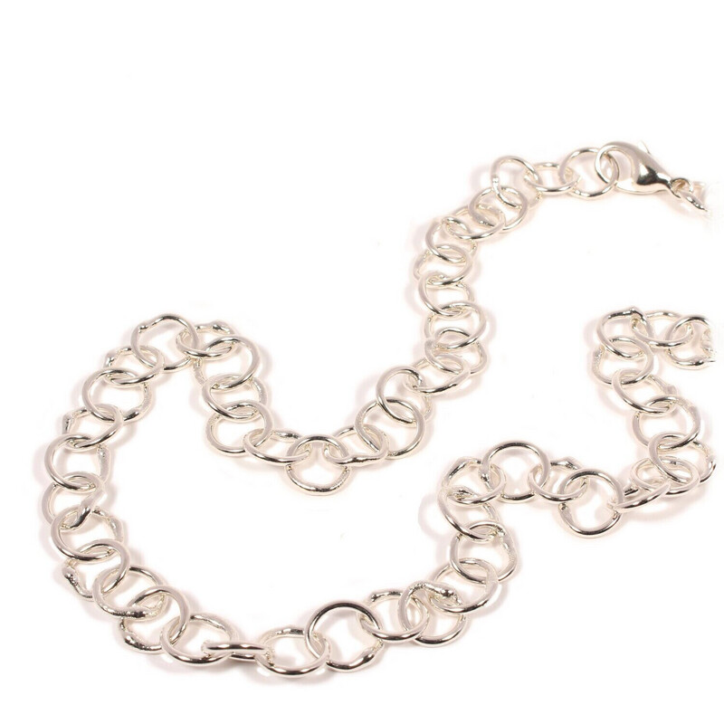 Silver Original Jane Watling Fine Fused Chain 20"