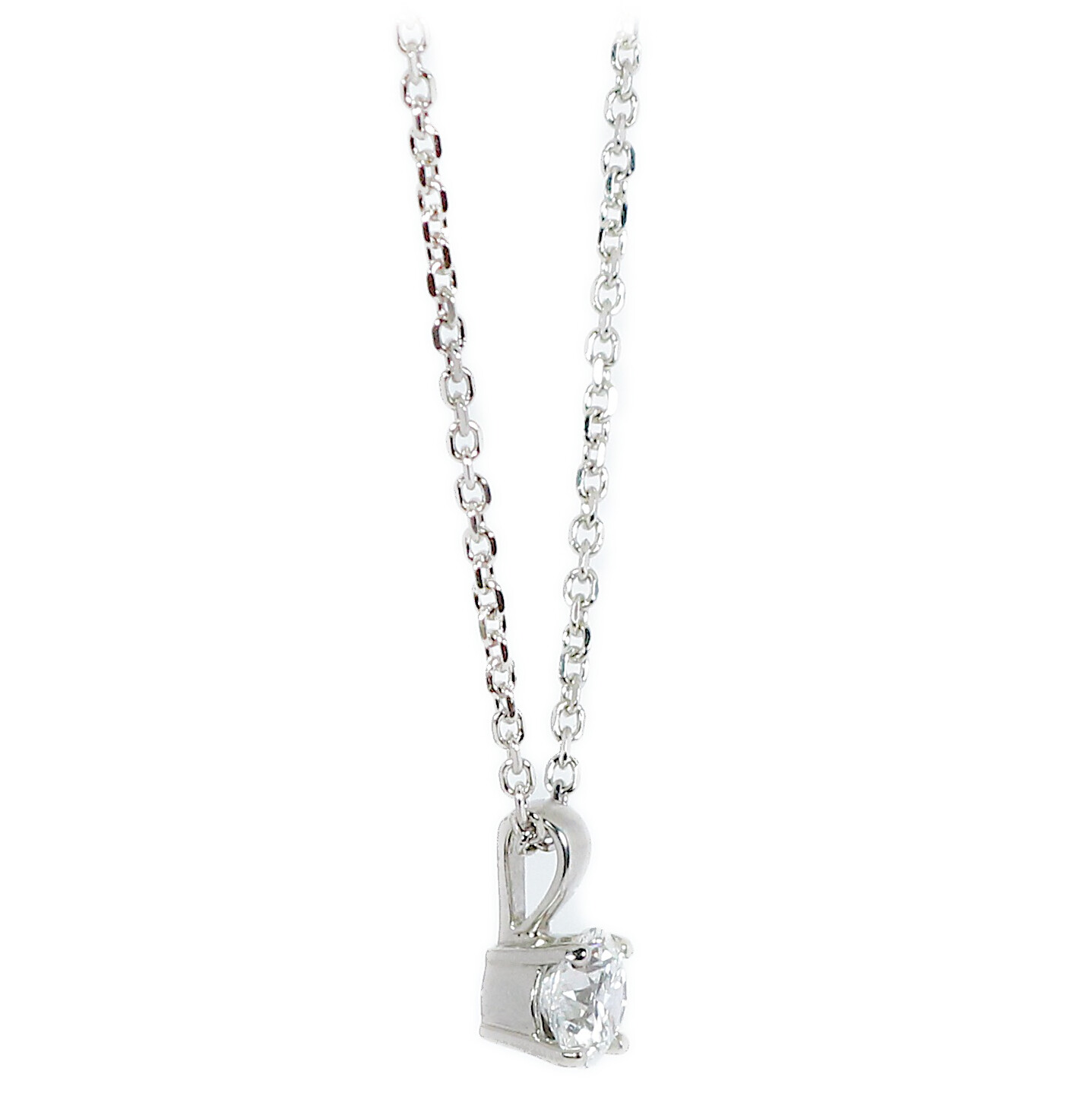Platinum Lab Diamond 0.50ct Claw Set Pendant