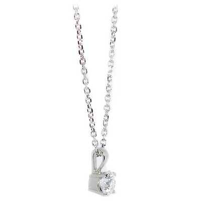 Platinum Lab Diamond 0.50ct Claw Set Pendant