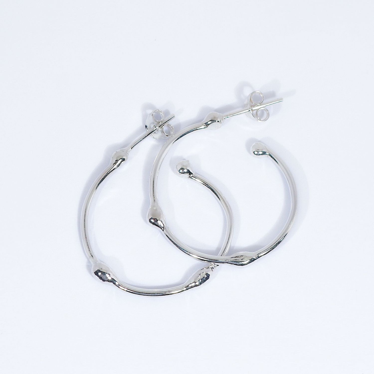 Silver 15mm Hoop Earrings