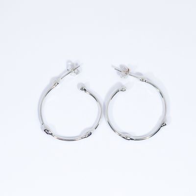 Silver 30mm Hoop Earrings