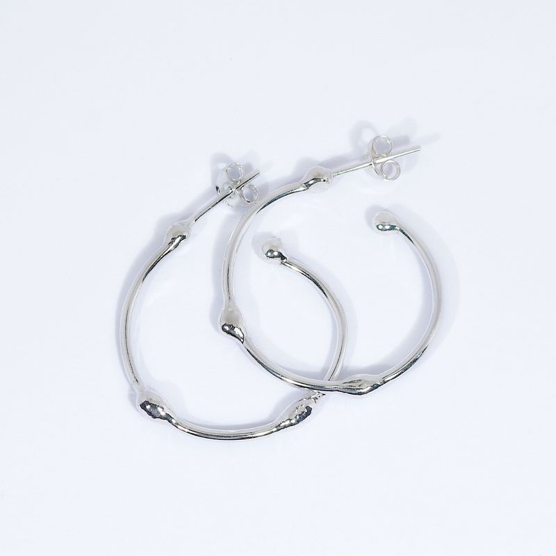 Silver 20mm Hoop Earrings