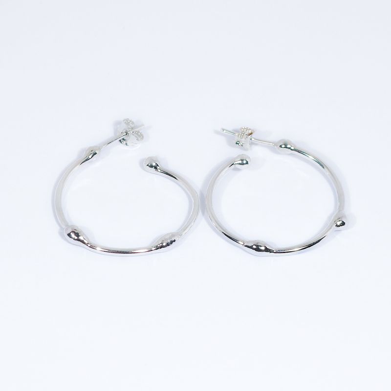 Silver 30mm Hoop Earrings