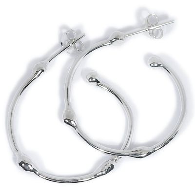 Silver 25mm Hoop Earrings