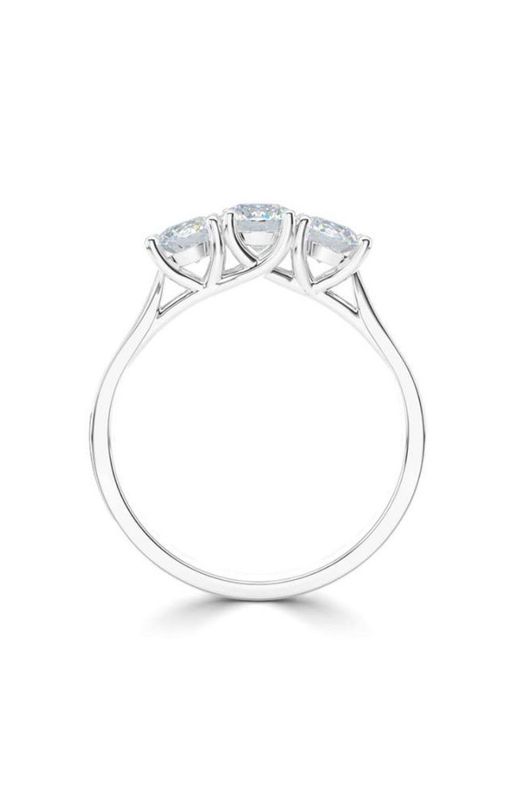 Platinum Diamond Three Stone Ring