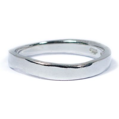 Platinum Typhoon 3mm Ring