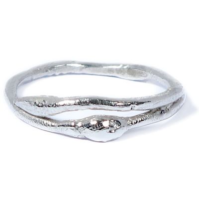 18ct White Gold Extra Fine Twister Ring