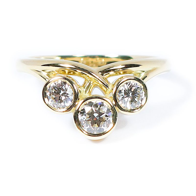 18ct Gold  Diamond Tiara Ring