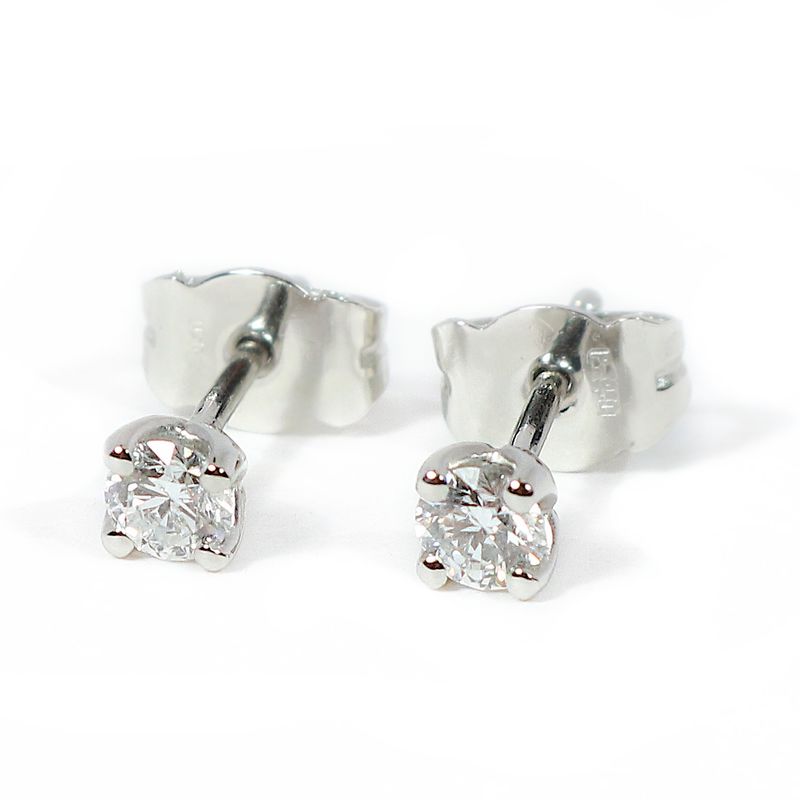 Platinum Claw Set Lab Diamond 1ct Stud Earrings