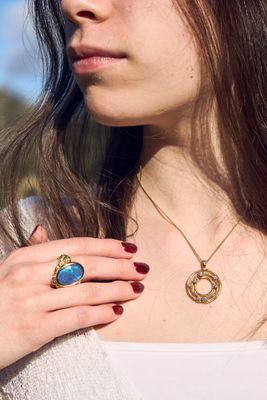 18ct Gold Diamond Cyclone 3 Pendant