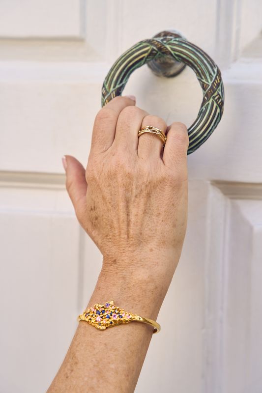 18ct Gold Diamond Cyclone 3 Ring