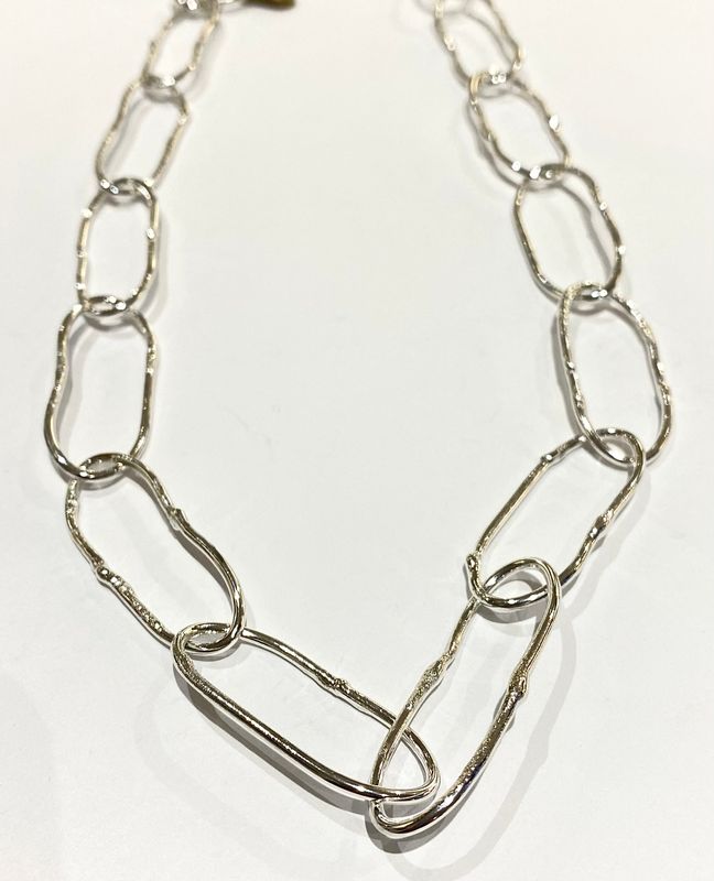 Silver 24" Oval Link Chain