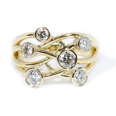 YELLOW GOLD STONE-SET
