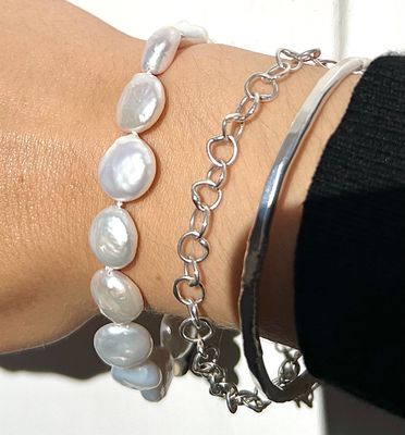 Silver Cyclone 1 Bangle