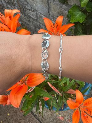 Silver Hairpin Bracelet