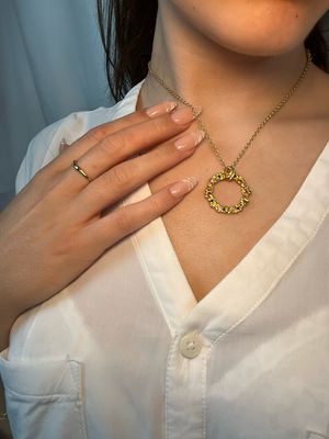 18ct Gold Mixed Sapphire Filigree Pendant