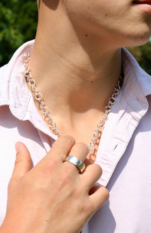 Silver Original Jane Watling Fine Fused Chain 18"