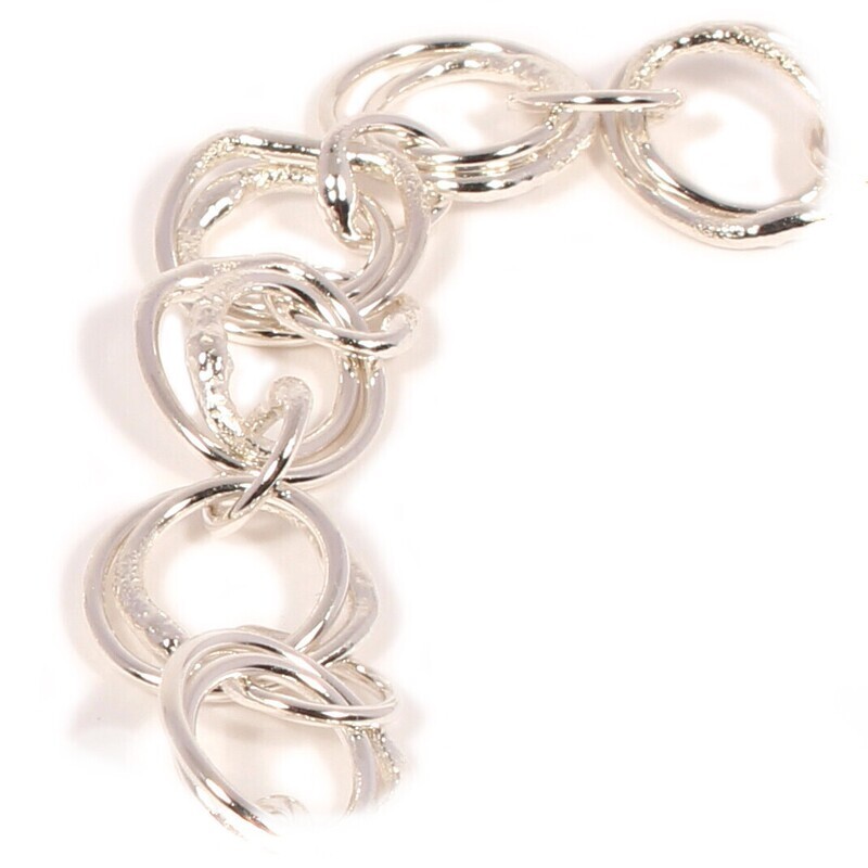Silver 18"  Double Link Chain