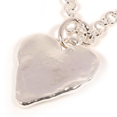 Silver Heart Pendant &amp; Chain (20mm wide)