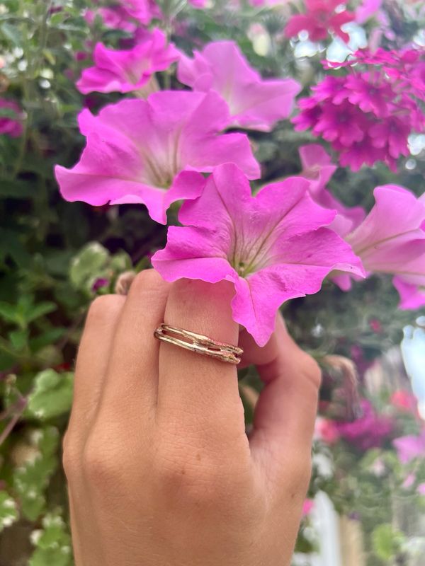 9ct Gold Cyclone 2 Ring