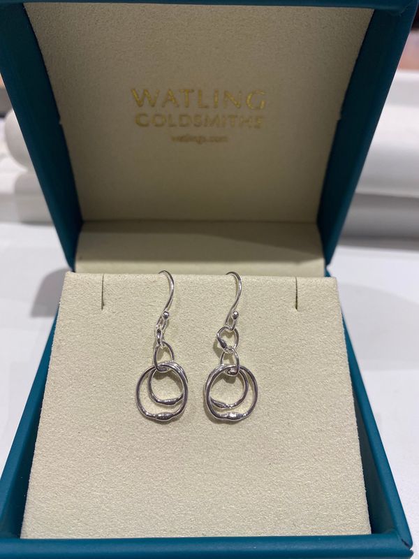 Silver 32” Double Link Chain &amp; FREE EARRINGS