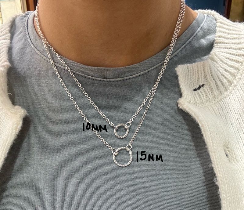 Silver 15mm Cyclone 1 Necklace