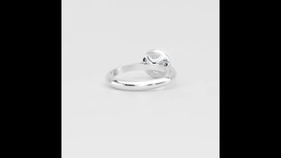 Platinum Round Cut Diamond Halo Ring