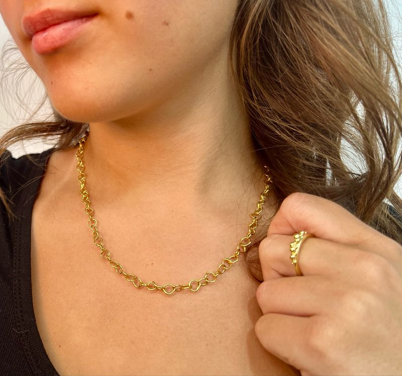18ct Gold Original Jane Watling Extra Fine Fused Chain 18”