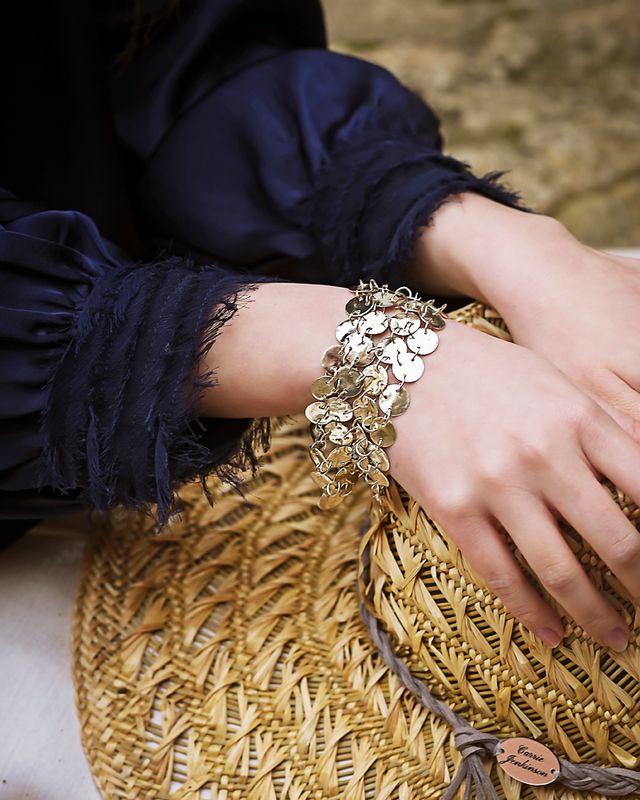 Silver Discs Bracelet