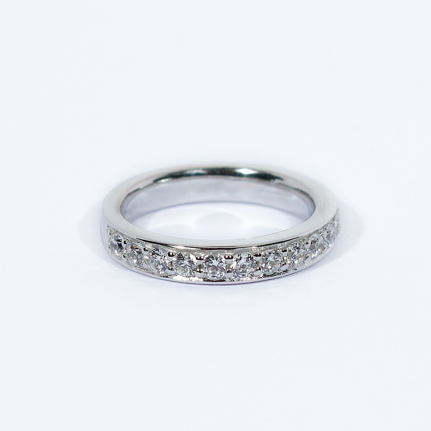 Half Eternity Grain-Set Diamond Ring