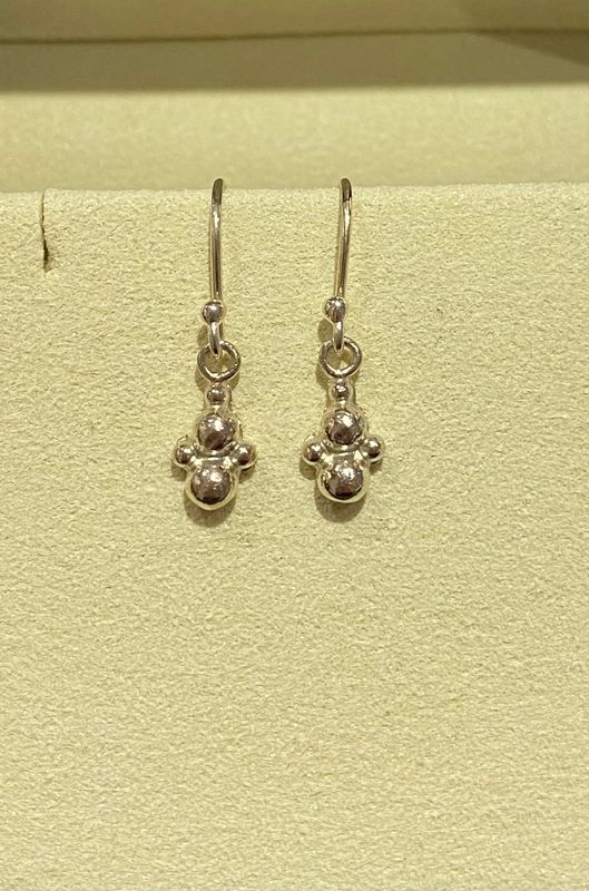 Silver Champagne Drop Earrings